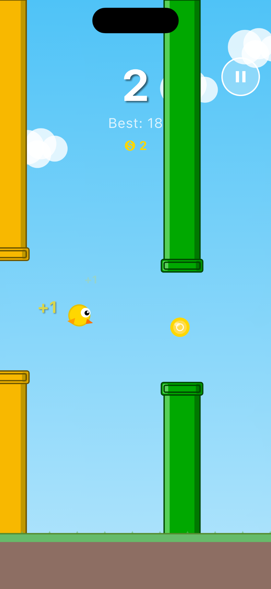 Sky Dasher Gameplay screen